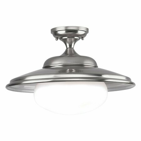 HUDSON VALLEY Independence 1 Light Semi Flush 9109-SN